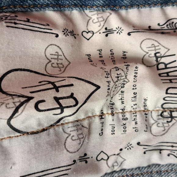 Matilda Jane Good Hart Lone Star Denim blue jean Jacket western festival fray S - Picture 9 of 9